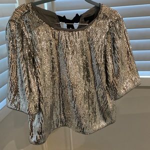 J crew sequin top.